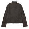 Jacket Waxed Moto para mujer color café