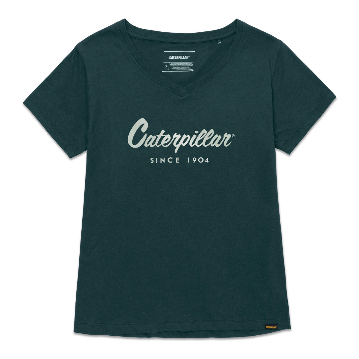 Camiseta V Neck para mujer color verde