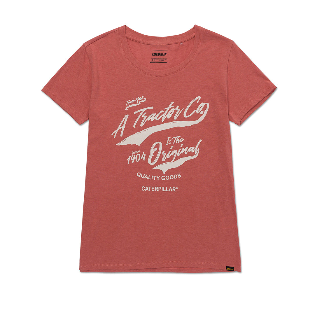 Camiseta Crew para mujer color rojo