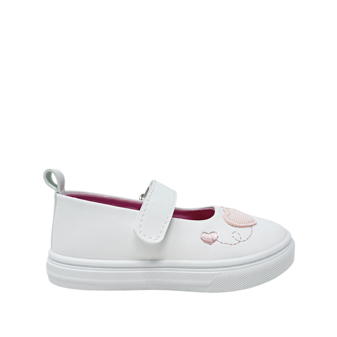 Canvas Hearht para infante color blanco