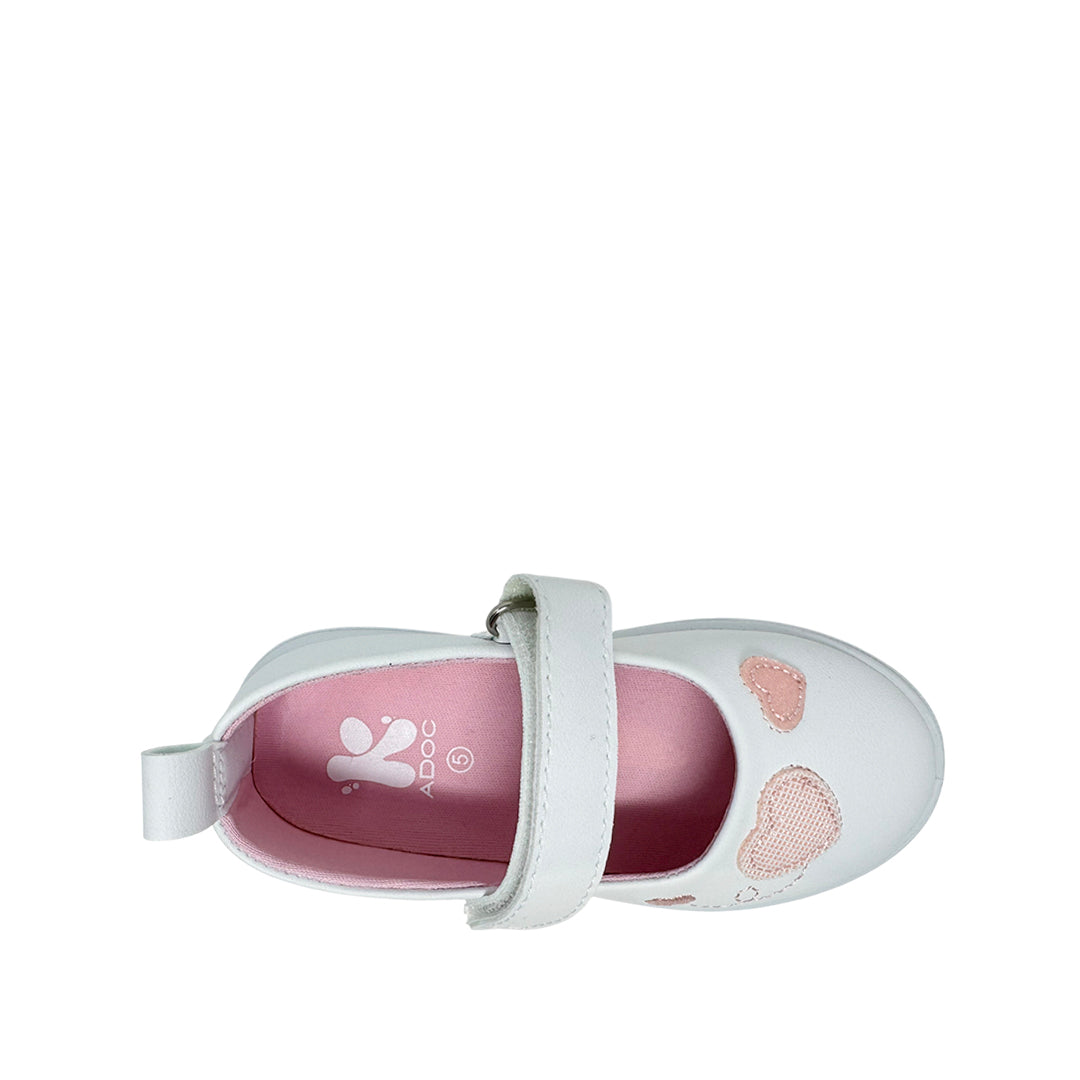 Canvas Hearht para infante color blanco
