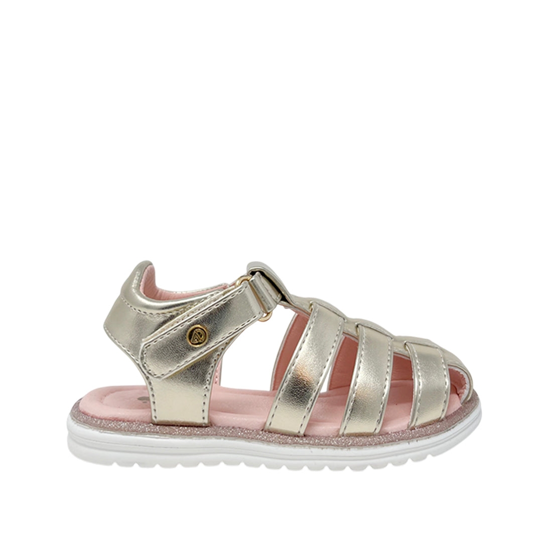Sandalias Halley para infante color dorado
