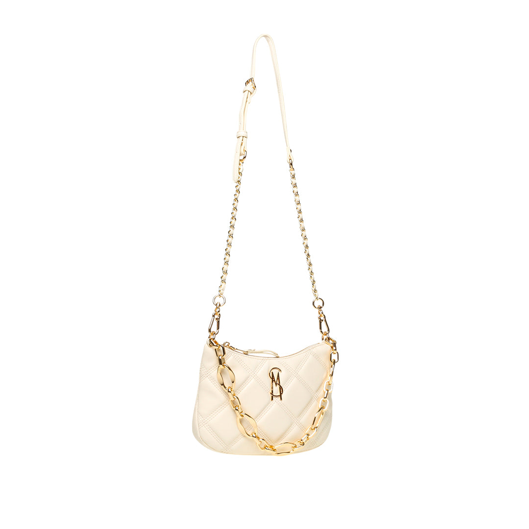 Cartera crossbody Baura para mujer color crema