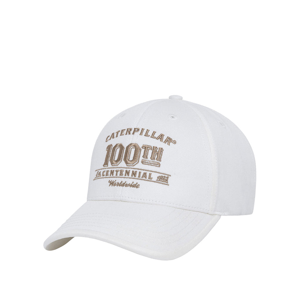 Gorra Caterpillar 100Th unisex color blanco