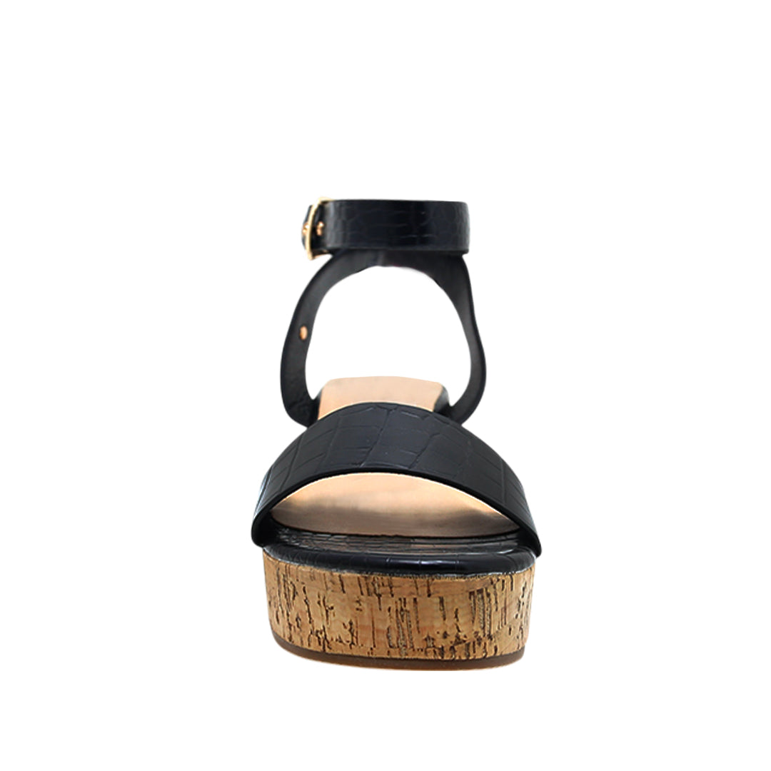 Sandalias de plataforma Padma para mujer color negro
