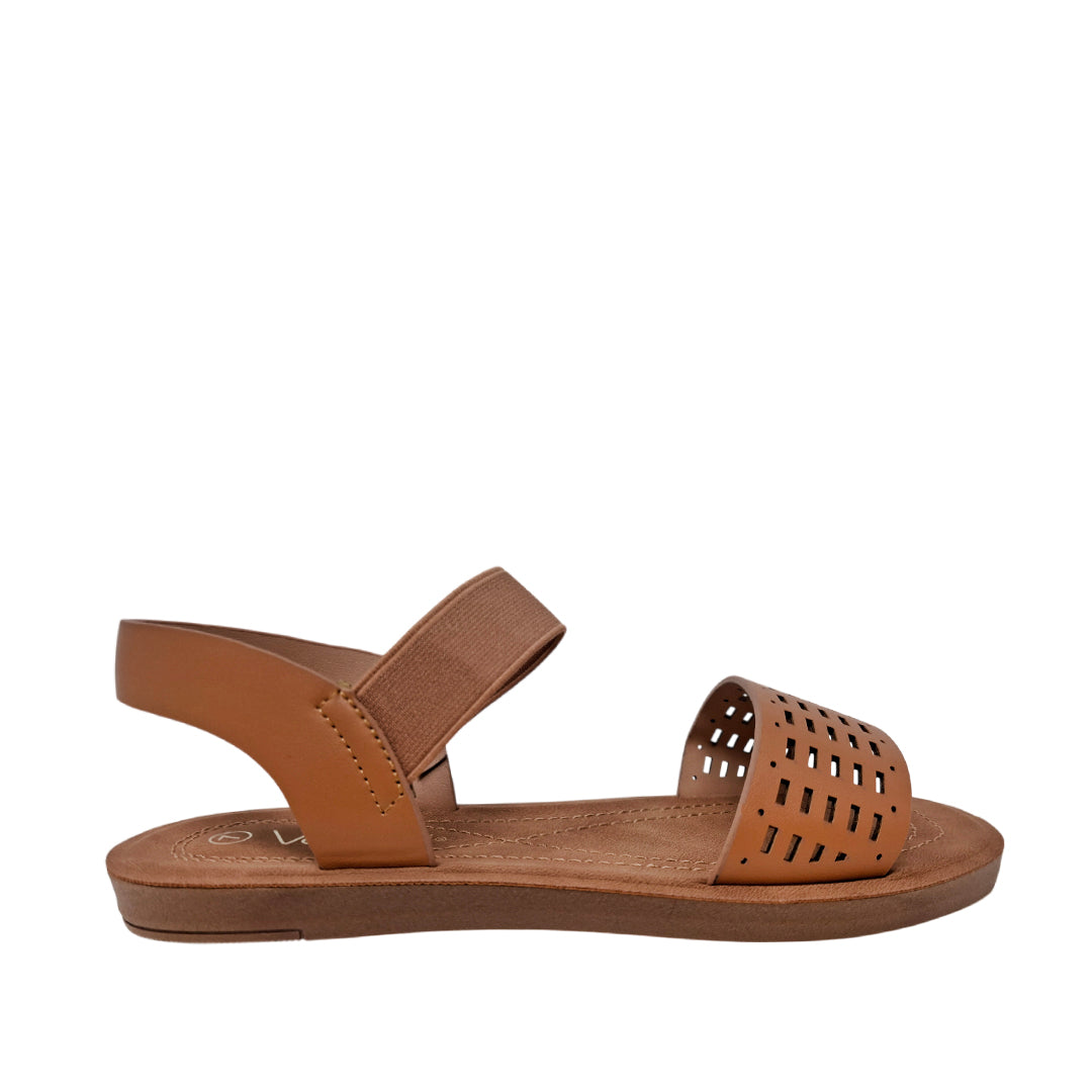 Sandalias flats Marlen para mujer color tan