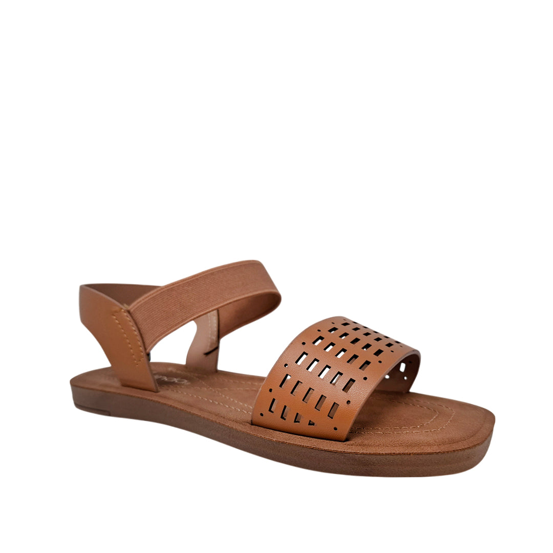 Sandalias flats Marlen para mujer color tan