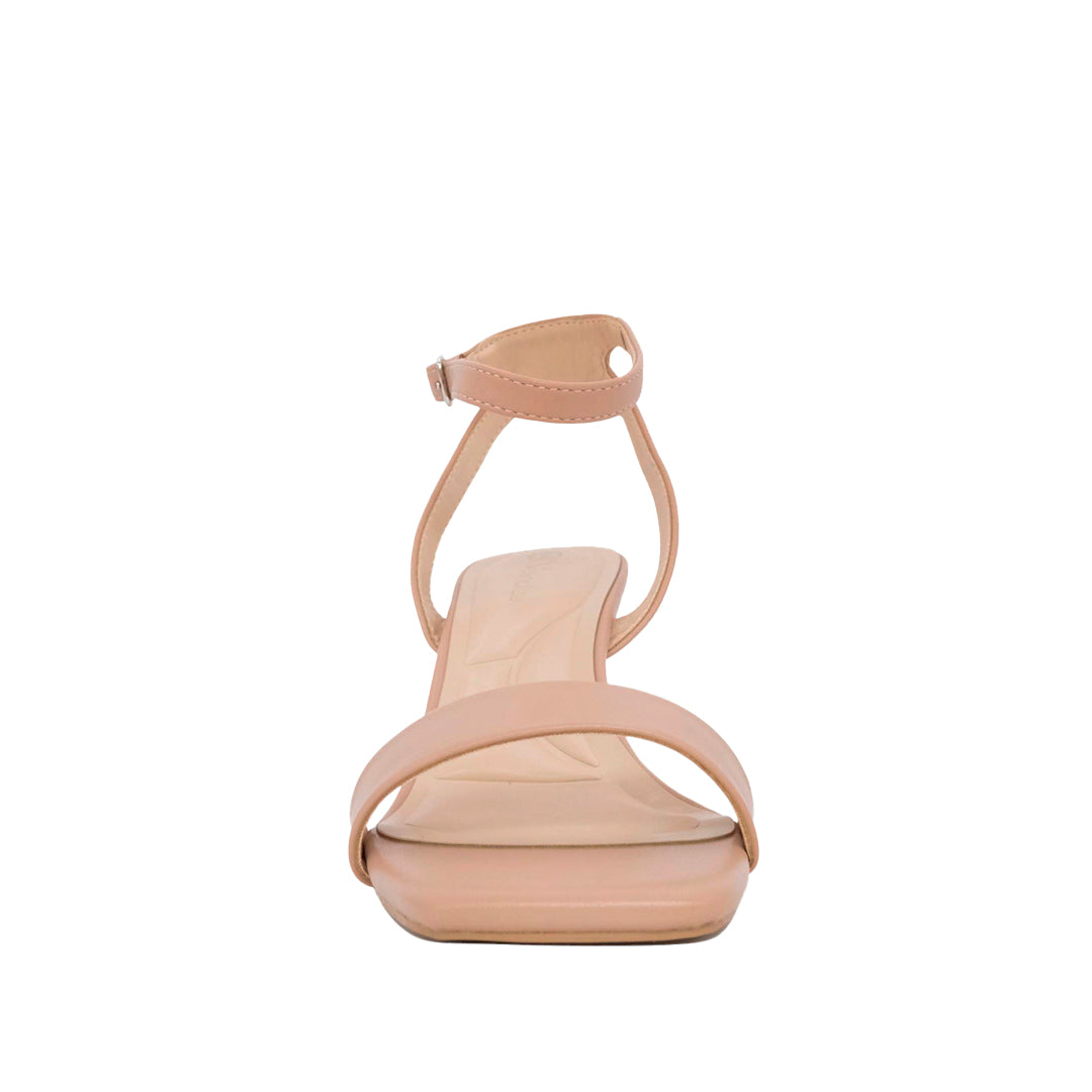 Sandalias de tacón Miller para mujer color nude