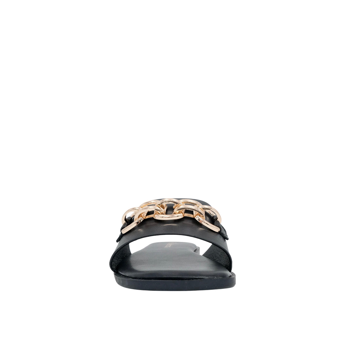 Sandalias slip on Miry para mujer color negro