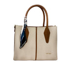 Cartera tote Lena para mujer color beige