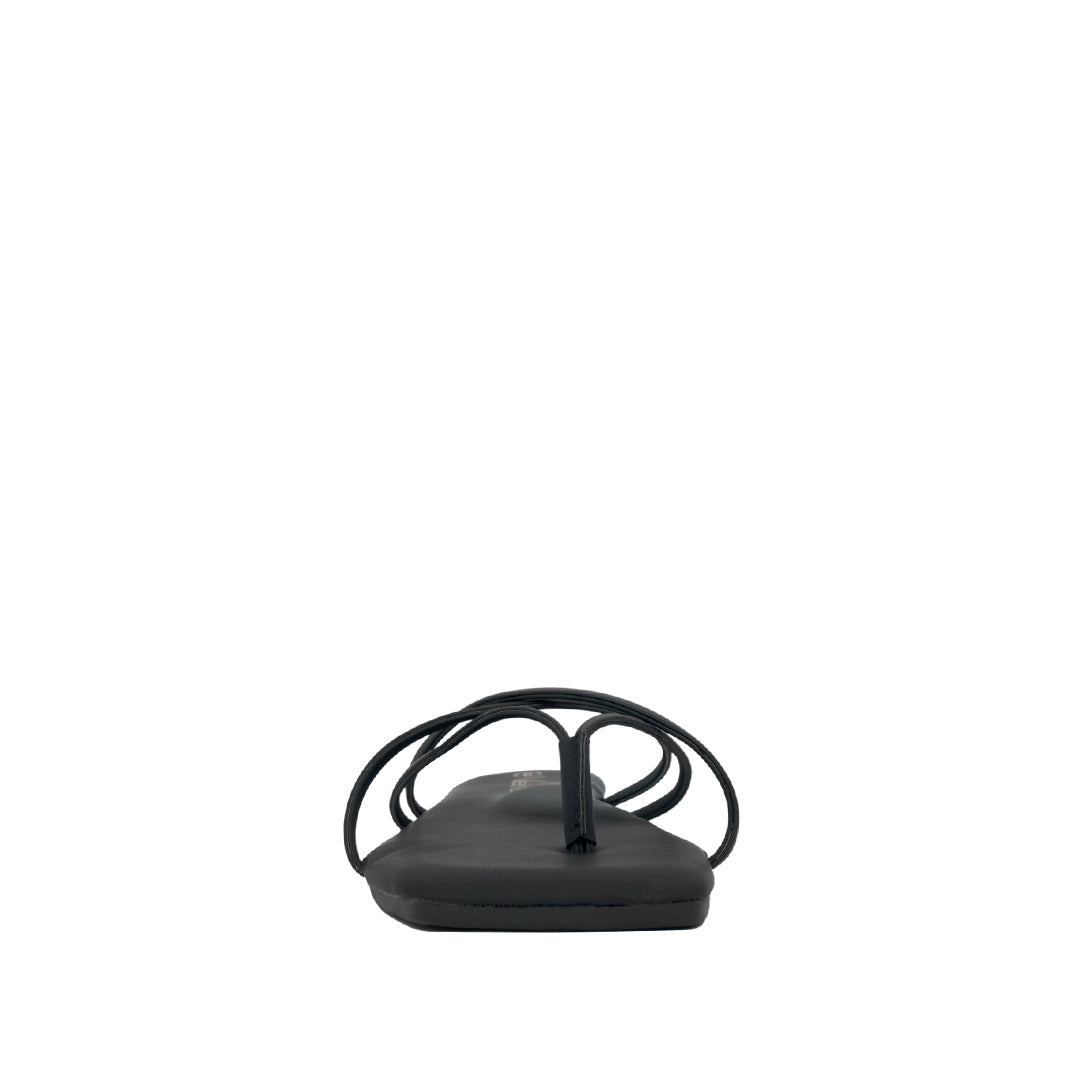 Sandalias flats Karim para mujer color negro