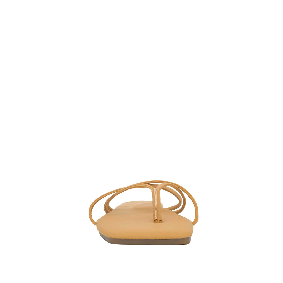 Sandalias flats Karim para mujer color tan