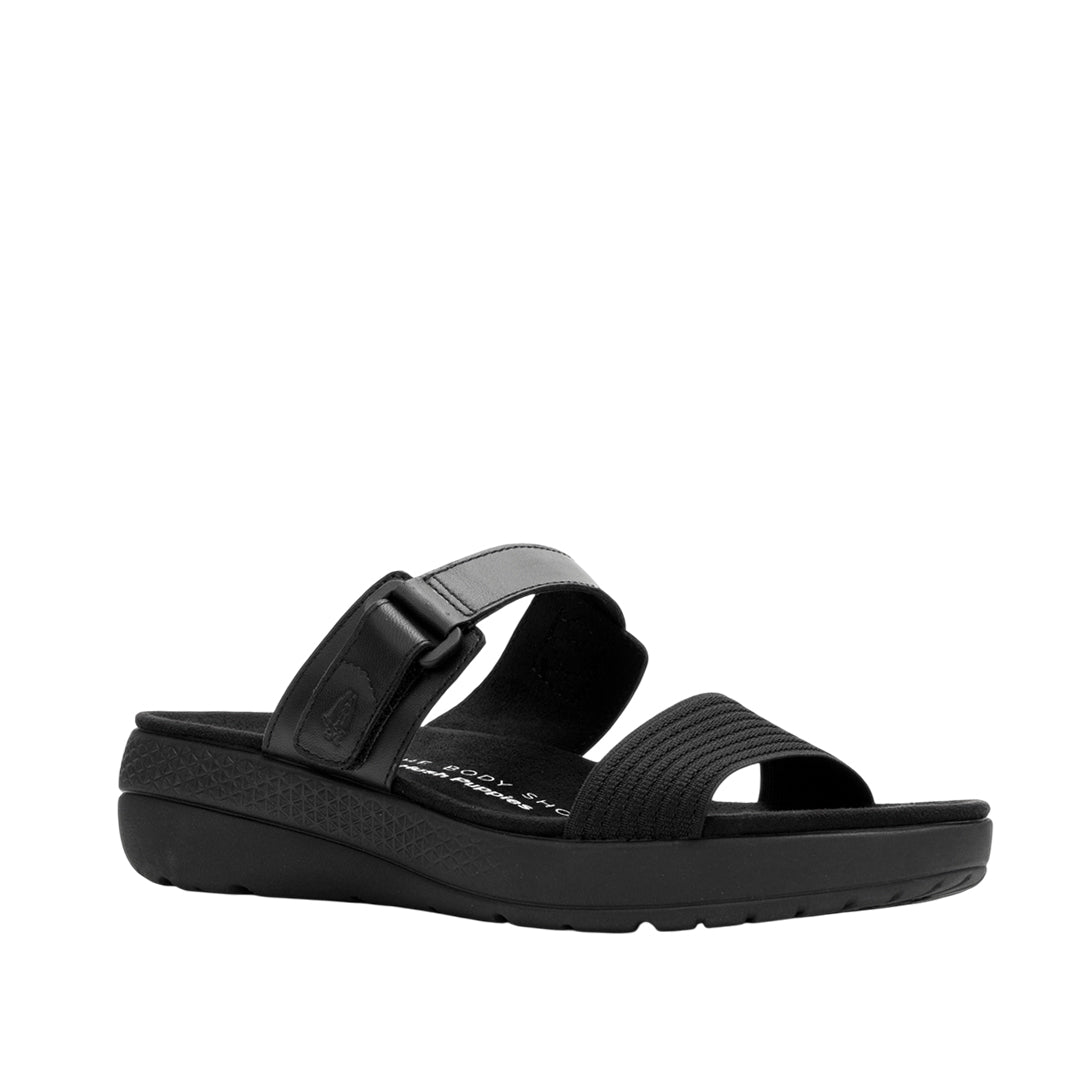 Sandalias de cuña Breathe Gore Slide para mujer color negro