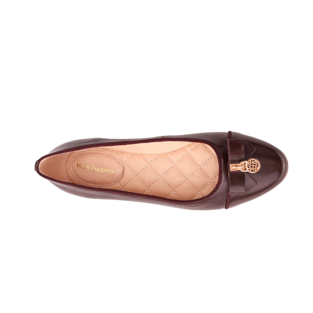 Ballerinas Zafra para mujer color burgundy
