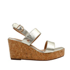 Sandalias de cuña Analuz 2 para mujer color dorado