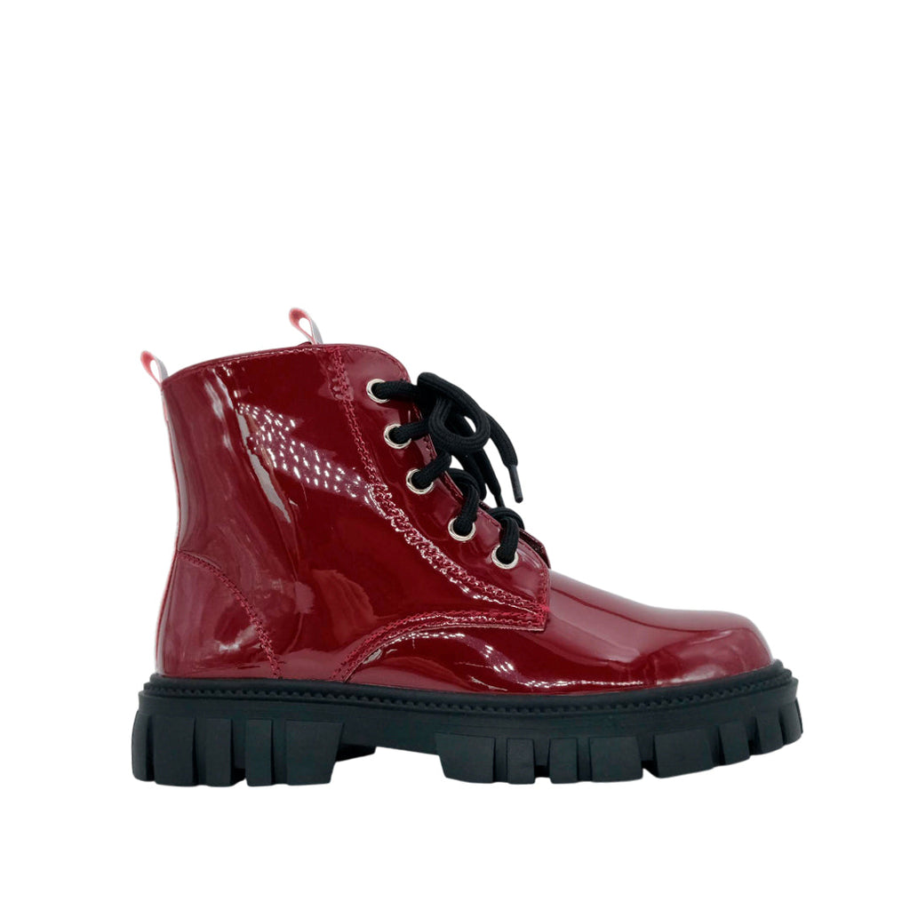 Botas Danya para niña color burgundy