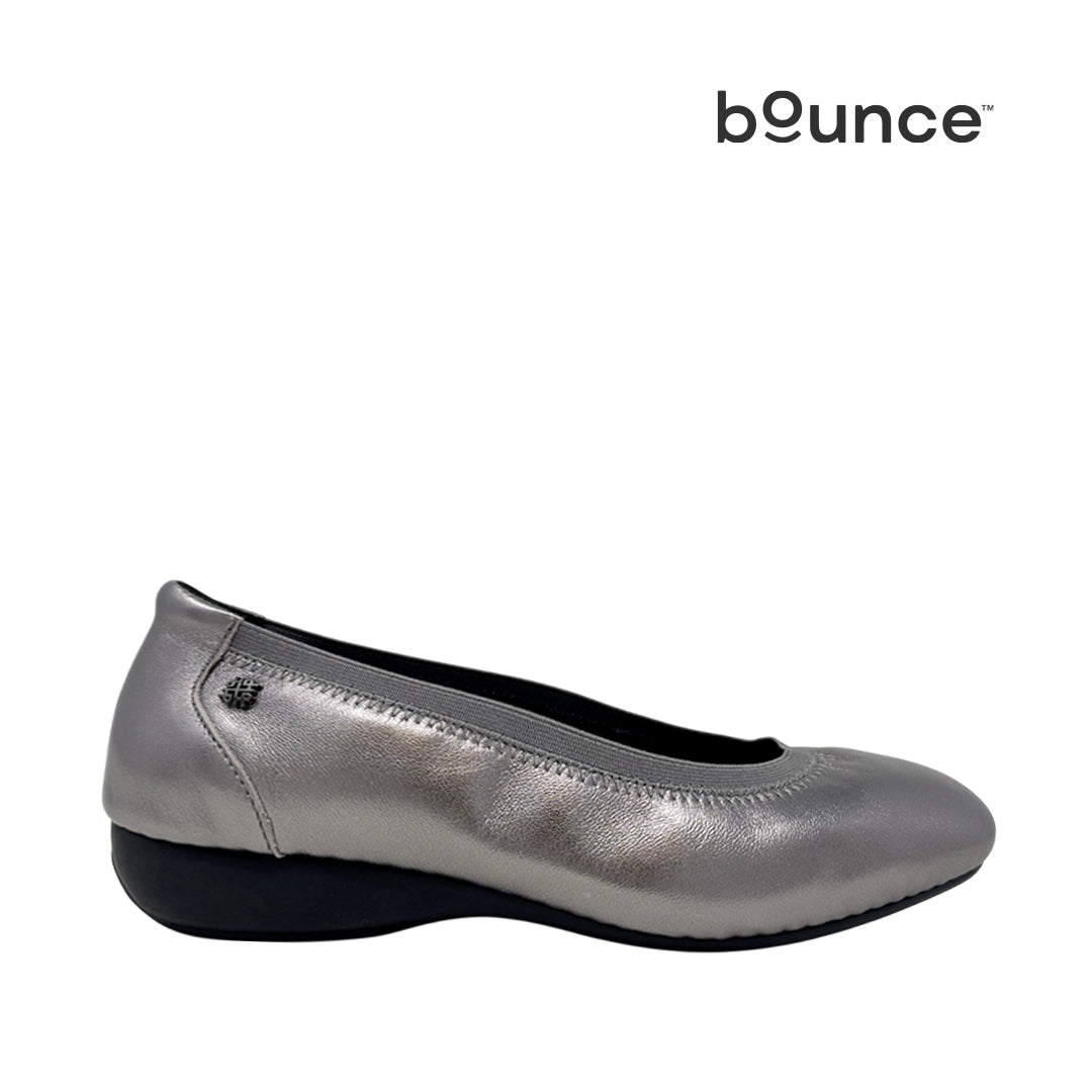 Ballerinas Samarah para mujer color plateado