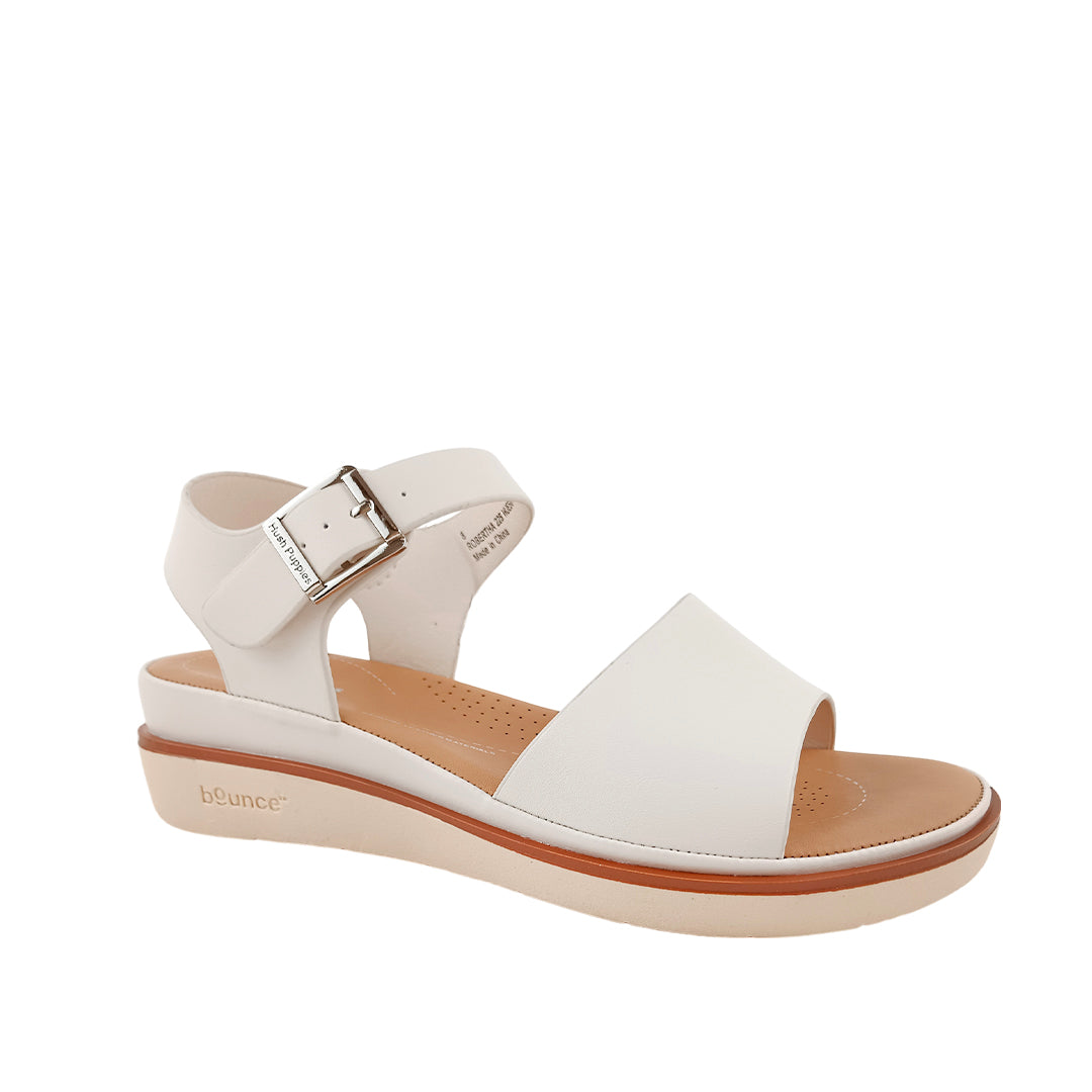 Sandalias flats Robertha para mujer color hueso