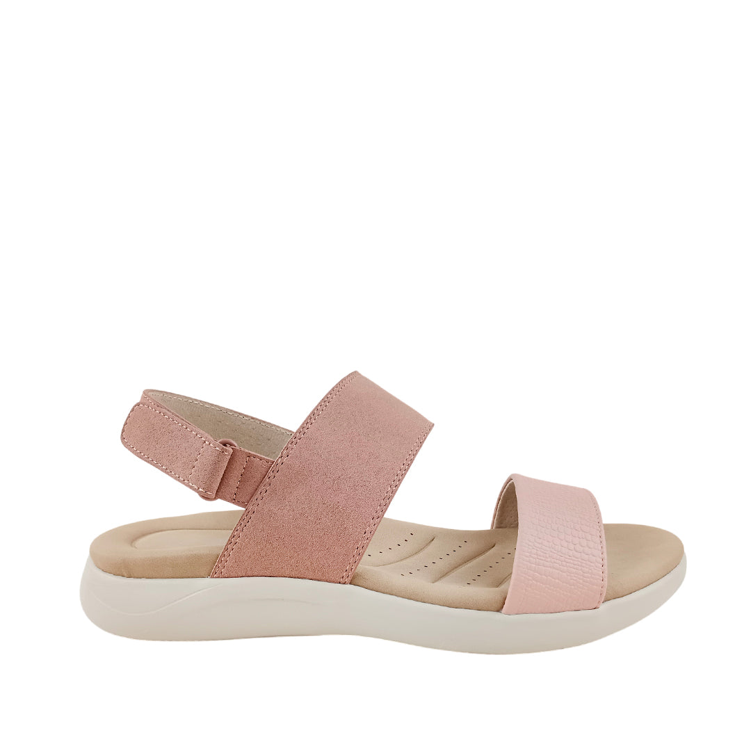 Sandalias flats Denisse 2 para mujer color nude