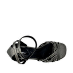 Sandalias de cuña Nathy para mujer color plateado