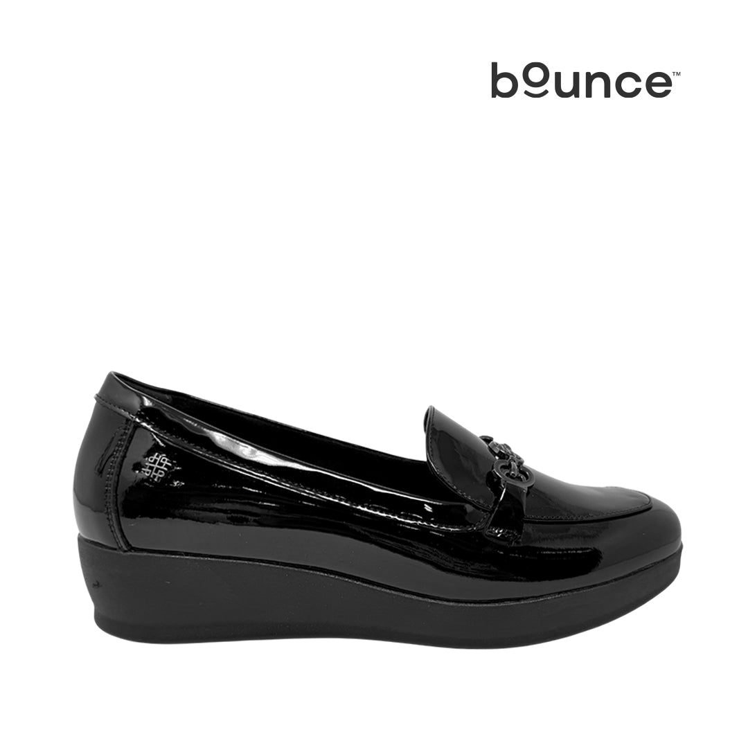 Mocasines de cuña Maritzza 3 para mujer color negro