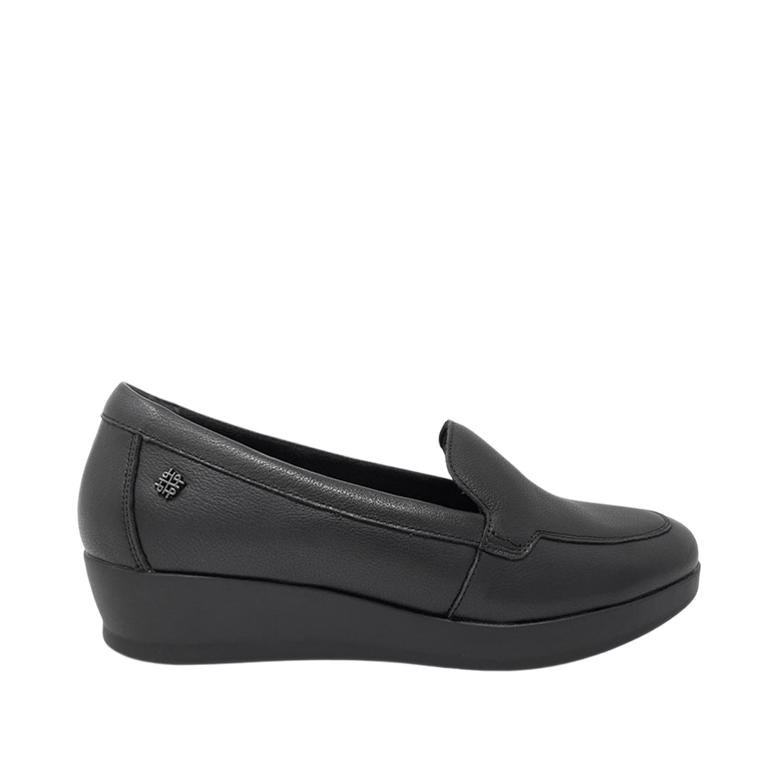 Mocasines de cuña Maritzza para mujer color negro