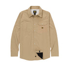 Camisa Western para hombre color khaki