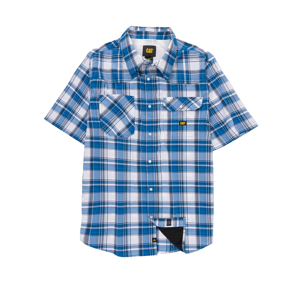 Camisa Western para hombre color azul