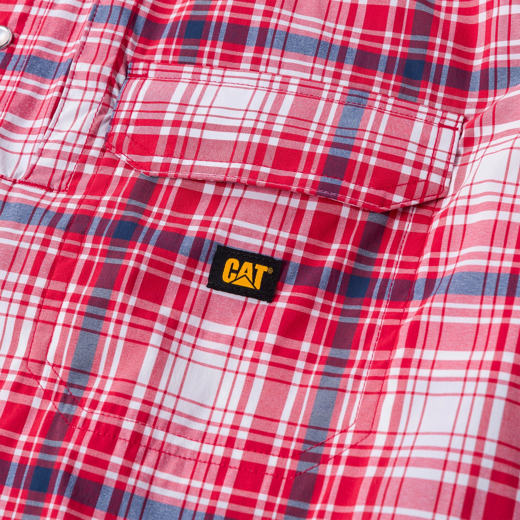 Camisa Western para hombre color rojo