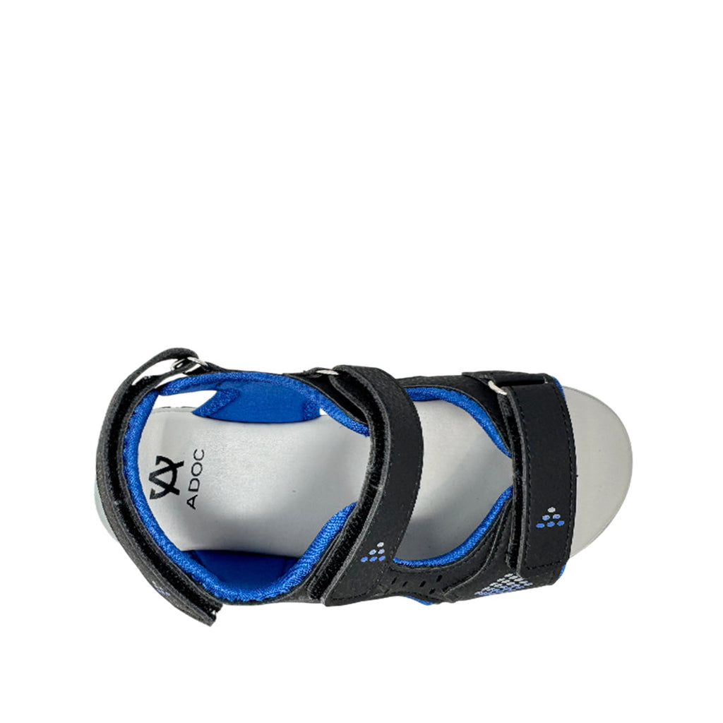 Sandalias Weber para niño color negro y azul
