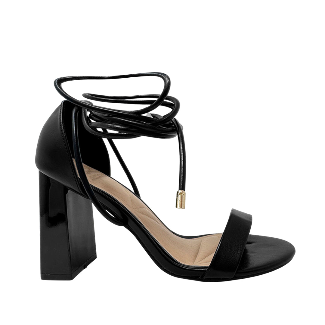 Sandalias de tacón Tautou para mujer color negro