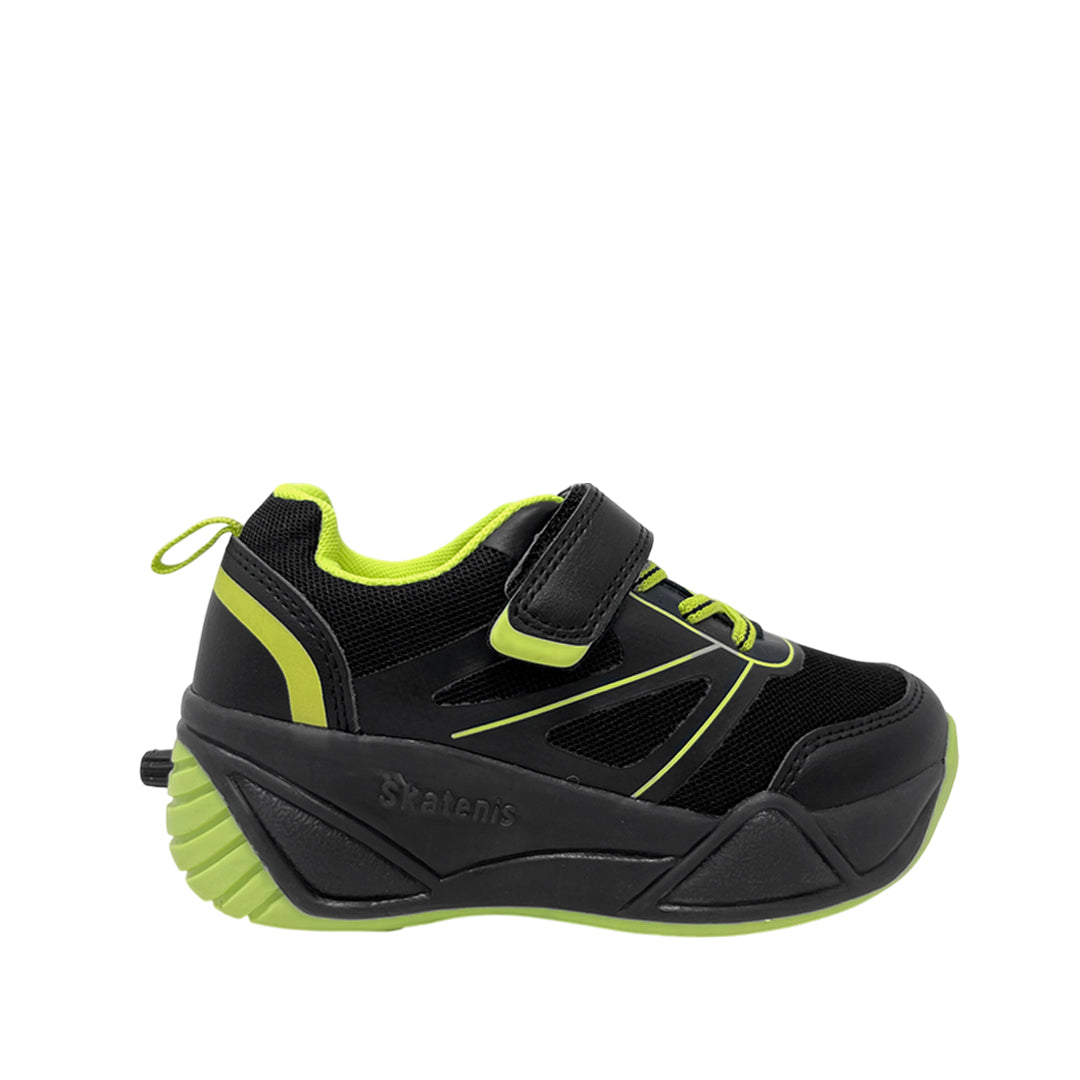 Sneakers con luces Lime para niño color negro