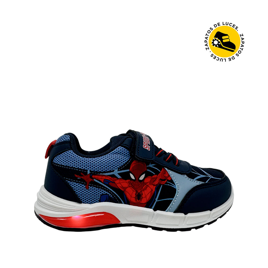Tennis Spider para niño color azul y rojo