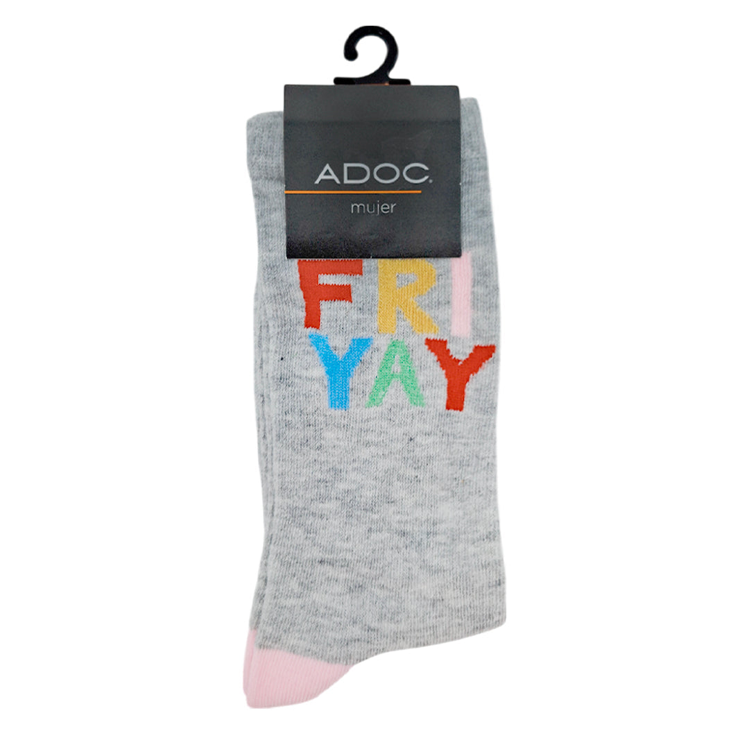 Calcetines Friyay para mujer color gris
