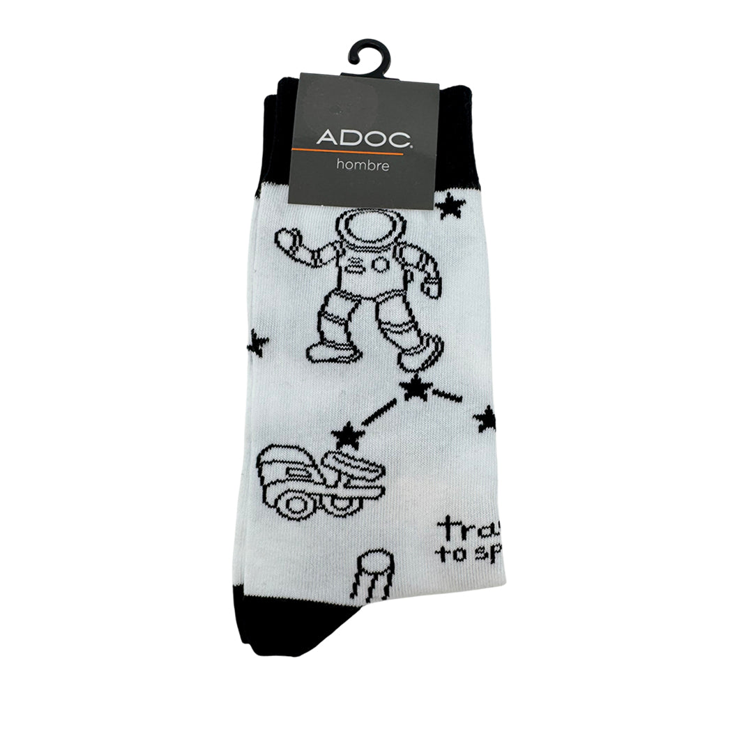 Calcetines Astrodib unisex color blanco