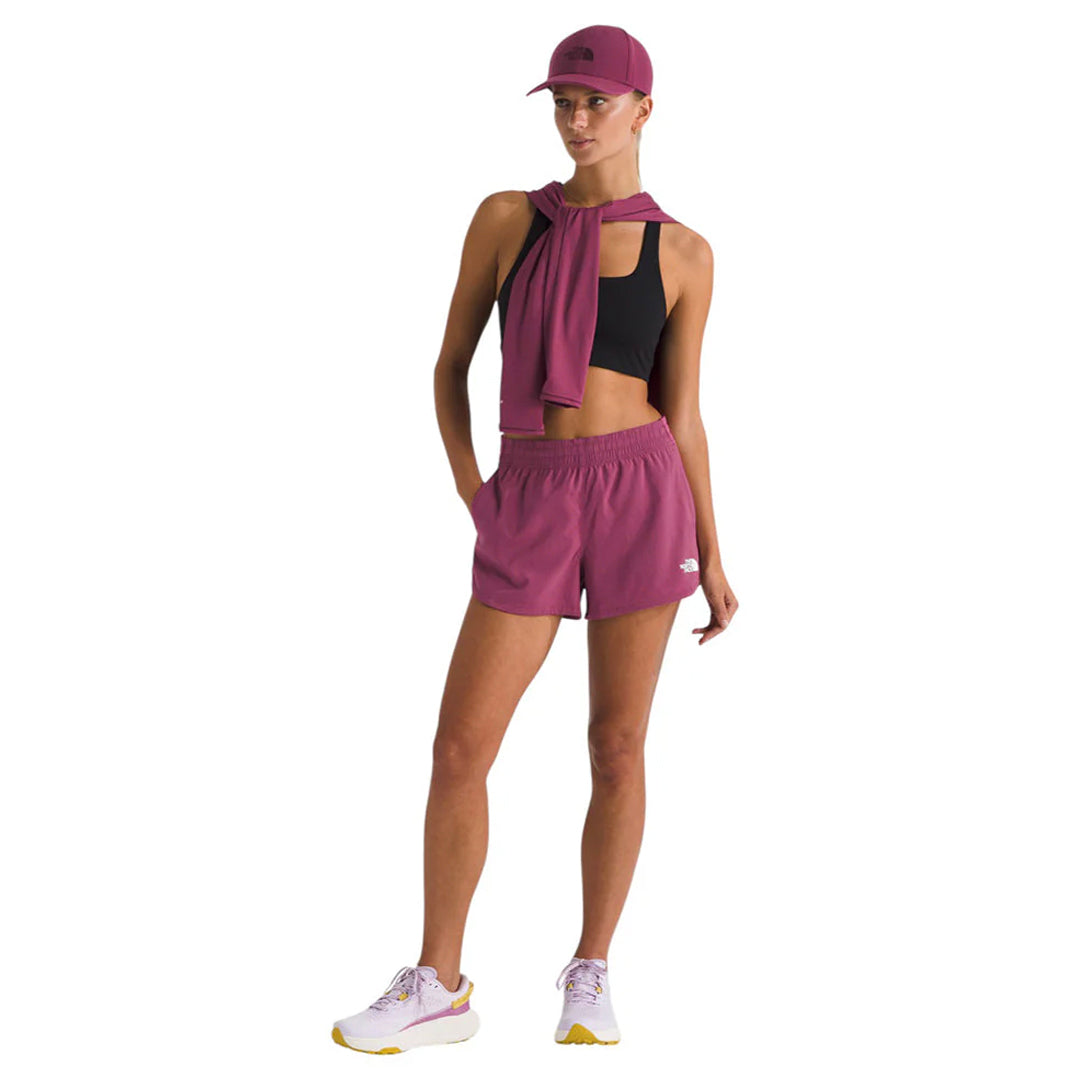 Short Flex Woven para mujer color morado