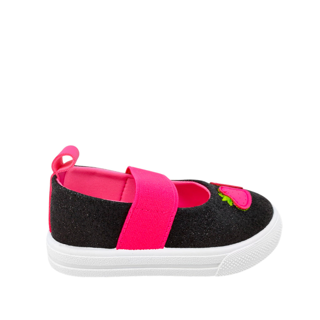 Canvas Gaby para infante color negro