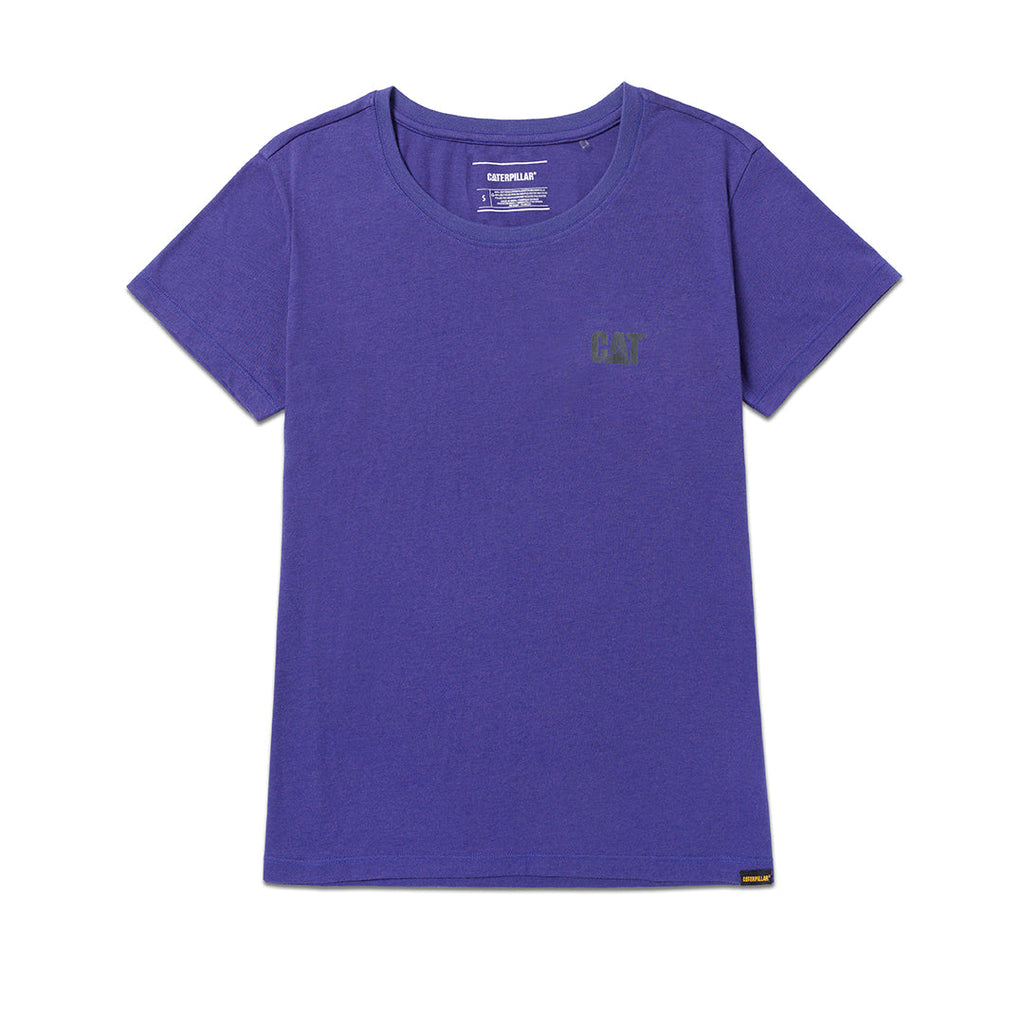 Camiseta Cat Logo para mujer color morado