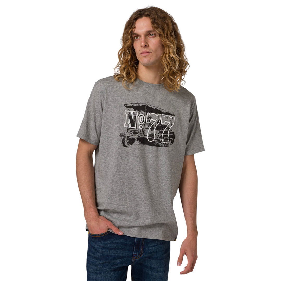 Camiseta Heritage No 77 para hombre color gris