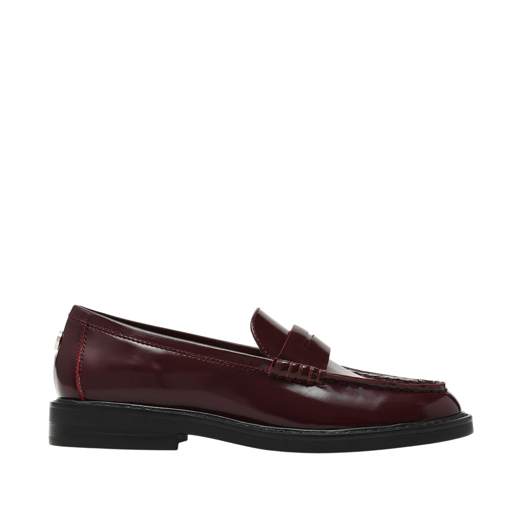 Mocasines Adison para mujer color vino