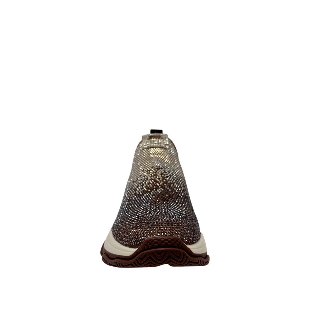 Sneakers slip on Mythical para mujer color café