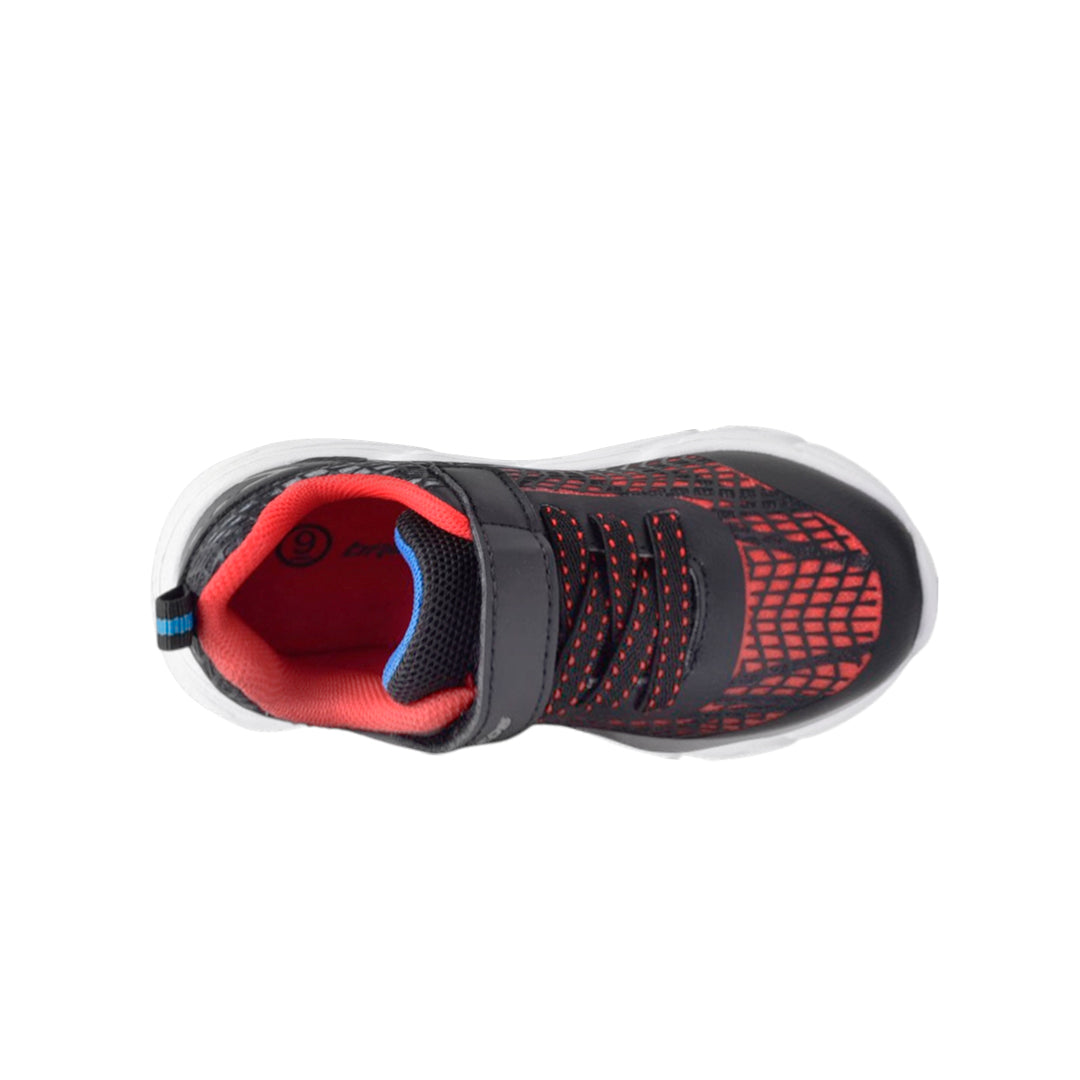 Tennis Kaah para infante color negro y rojo