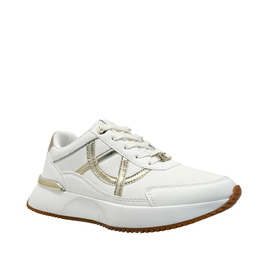 Sneakers Bolton para mujer color dorado y blanco
