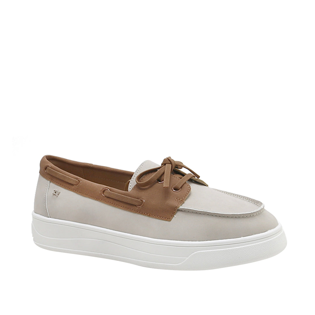 Boat shoes Bob para mujer color hueso