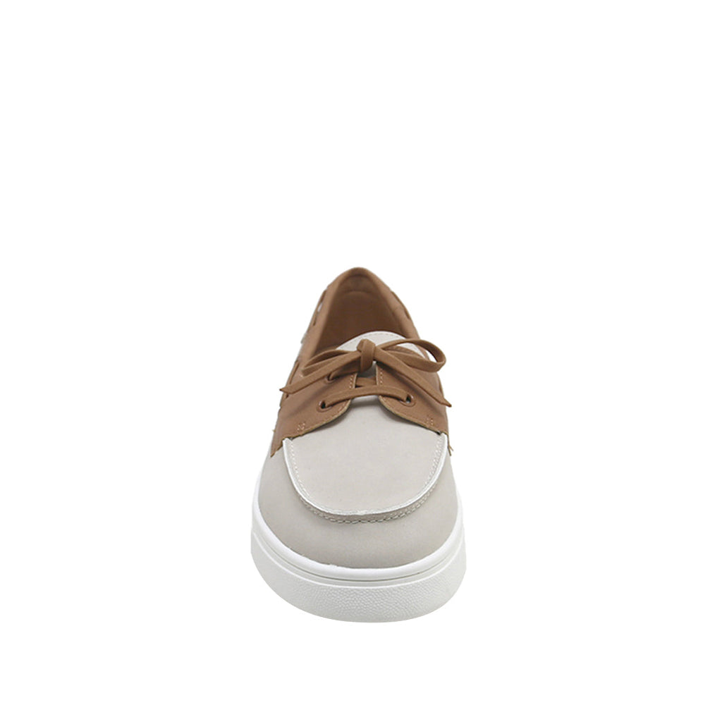 Boat shoes Bob para mujer color hueso