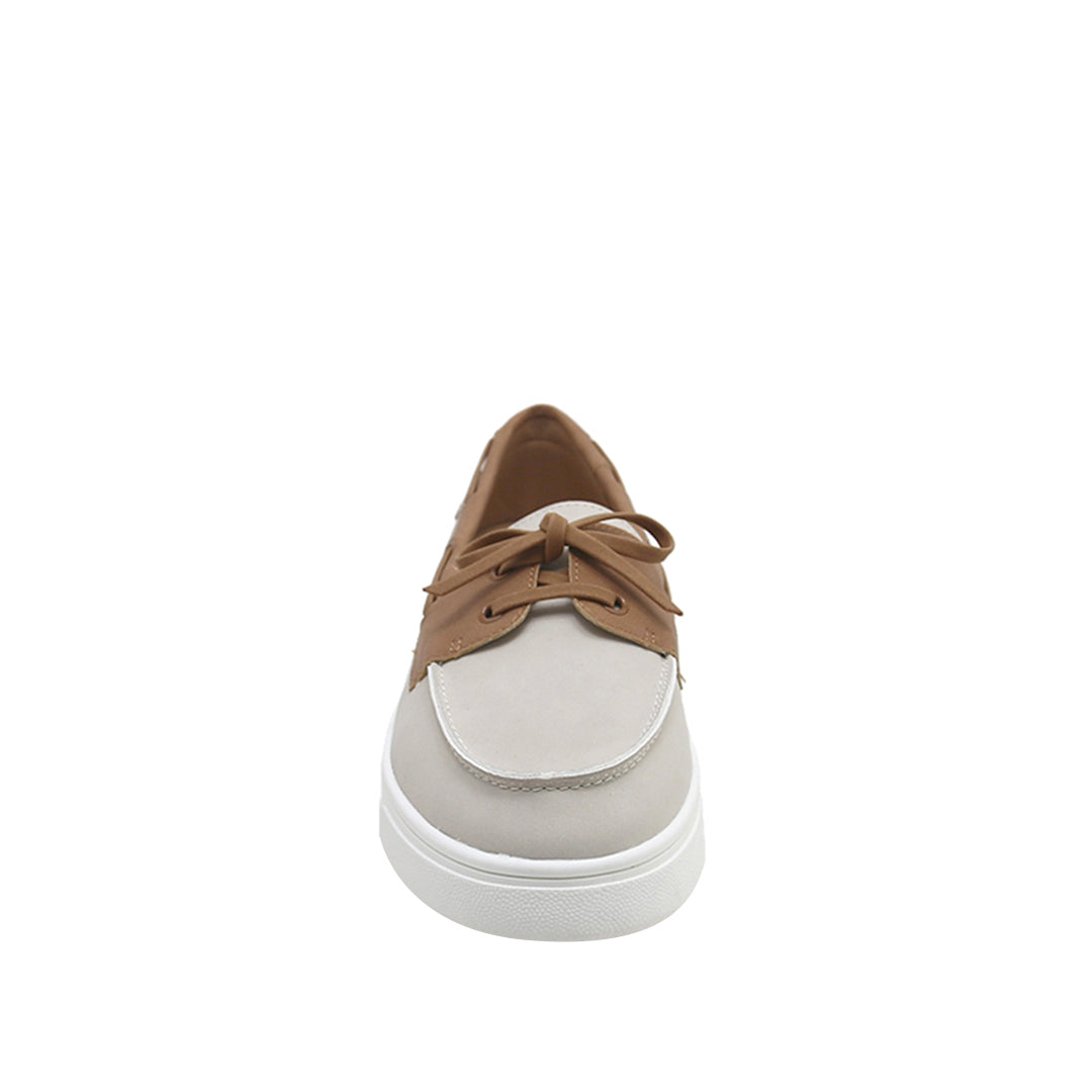 Boat shoes Bob para mujer color hueso