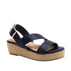 Sandalias de cuña Calari para mujer color marino