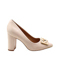 Tacones Willamina para mujer color hueso