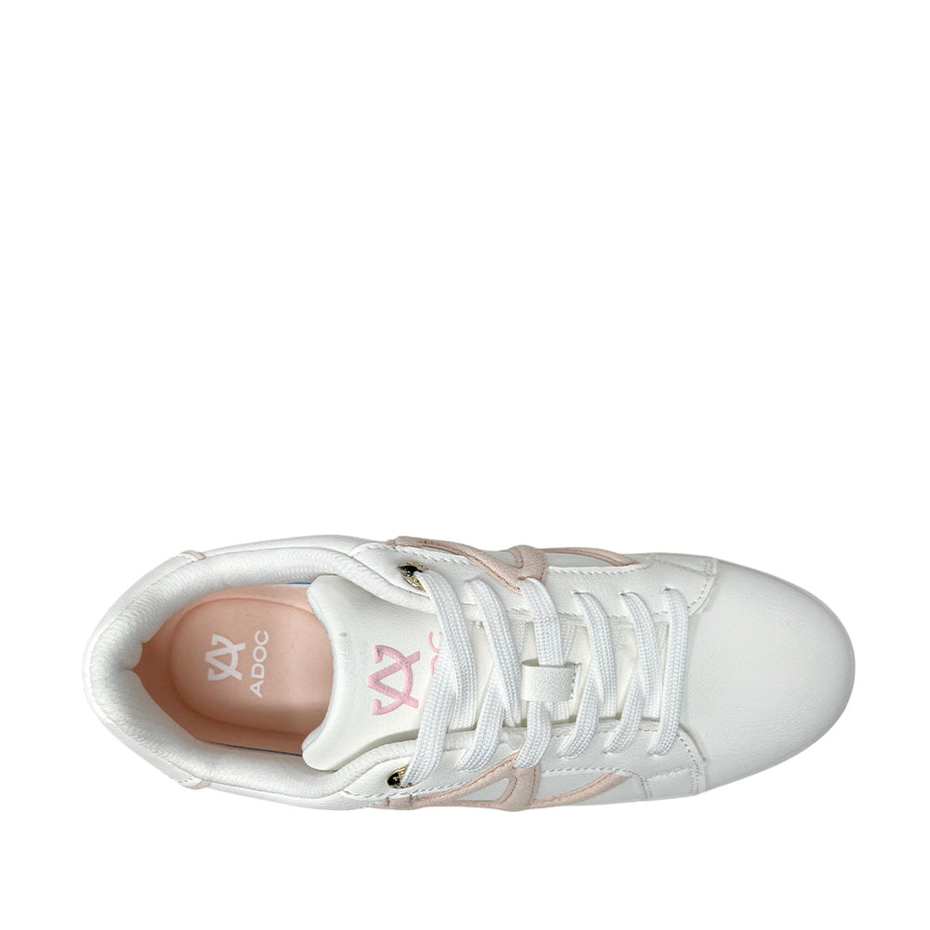 Sneakers Bobbie para mujer color blanco y blush