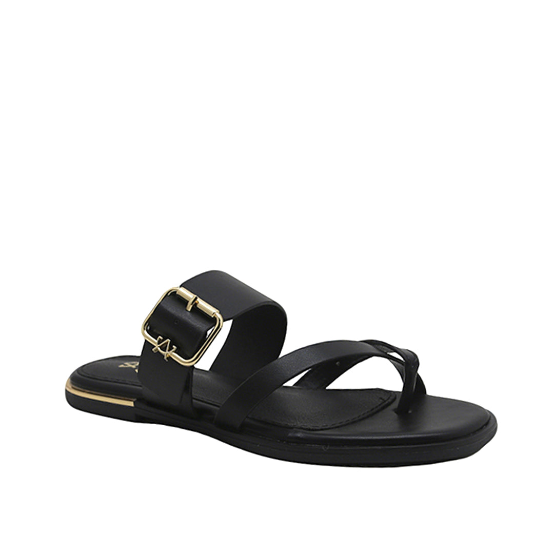 Sandalias flats Malala para mujer color negro